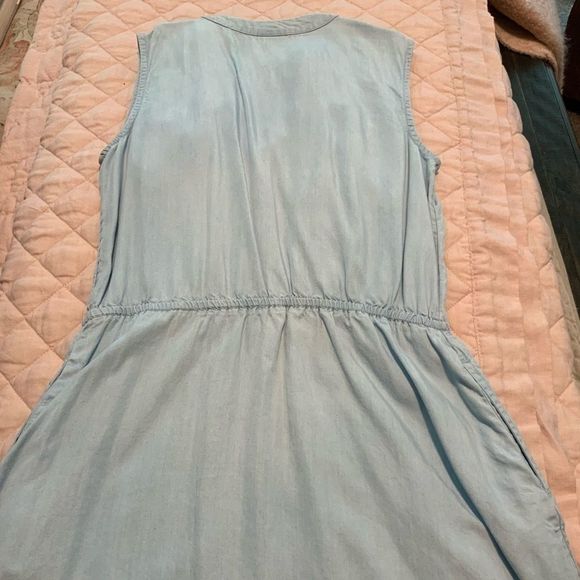 Merona blue dress with buttons size M - Picture 4 of 6